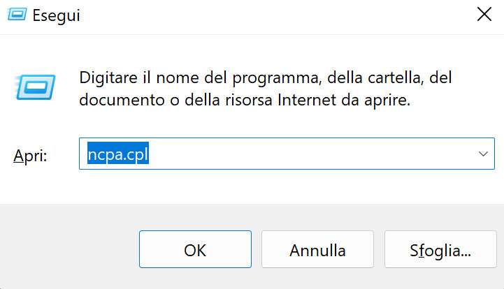 Console esegui su Windows.