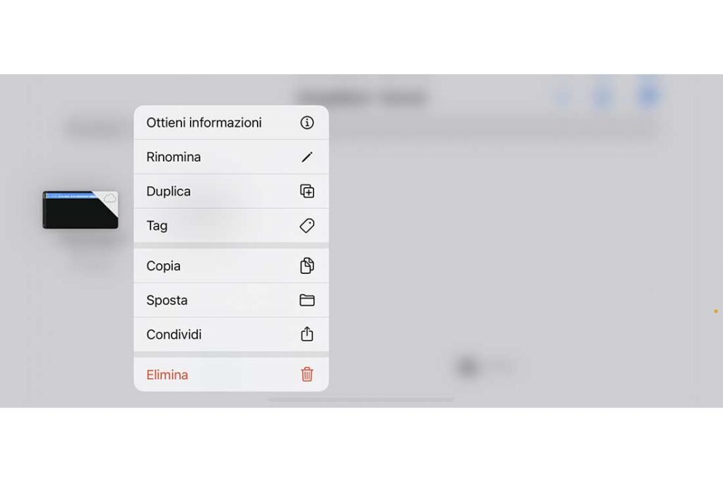 Tutte le opzioni attivabili sul file creato su Garageband