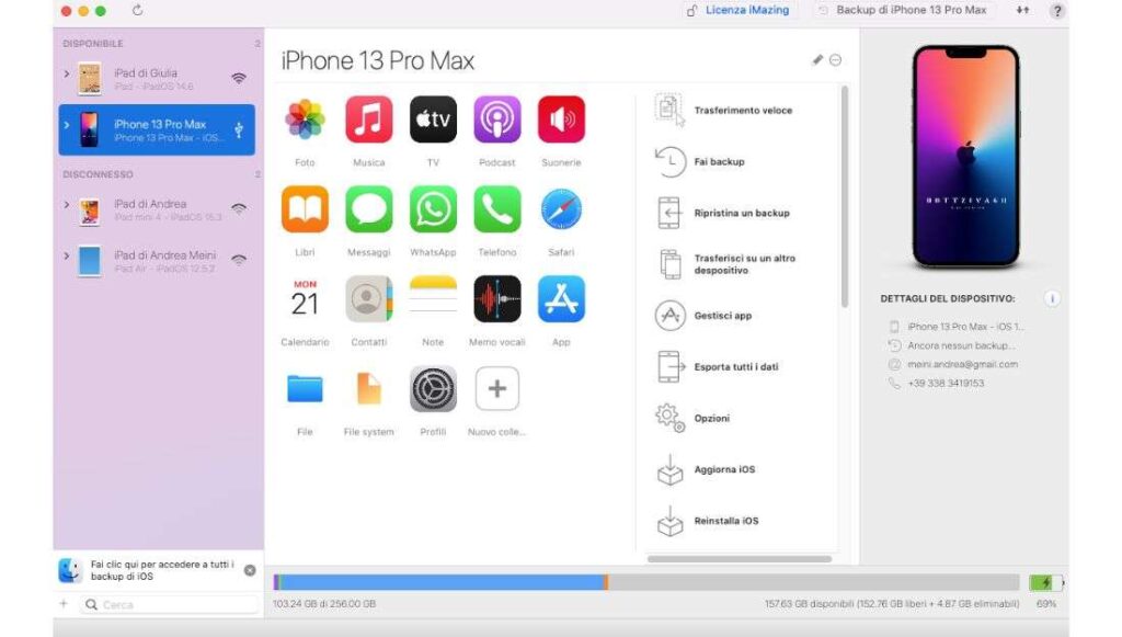 App iMazing per trasferire musica su iPhone