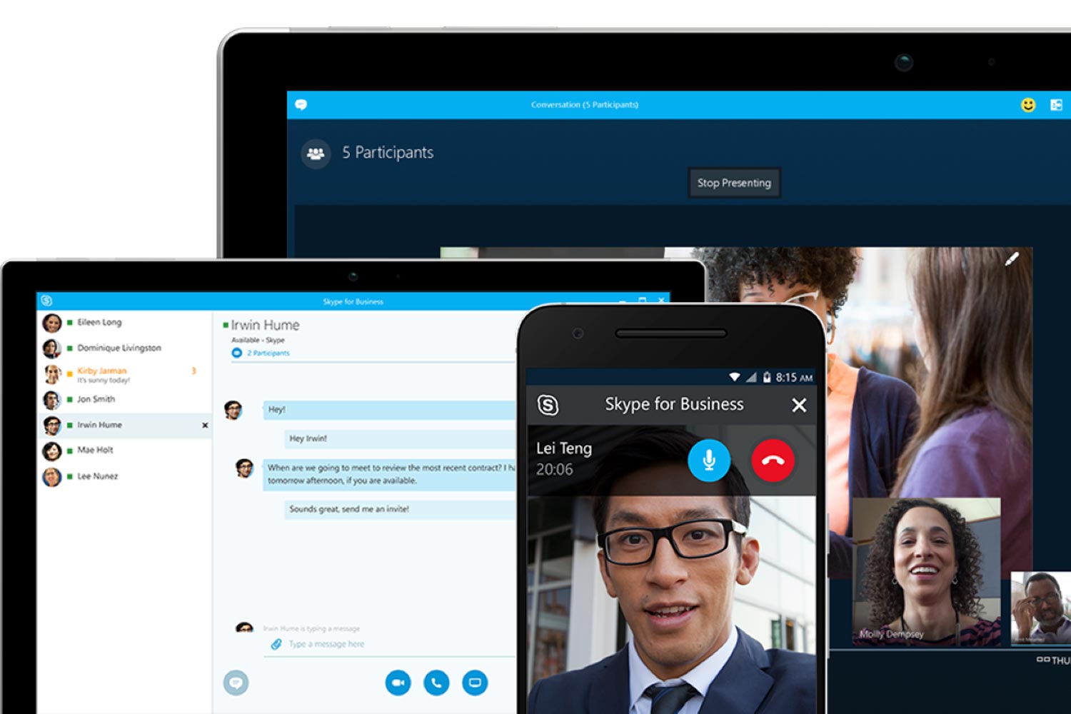 Esempio di schermata su App Skype