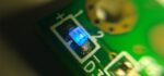 Chip Led SMD installato su un circuito elettrico stampato