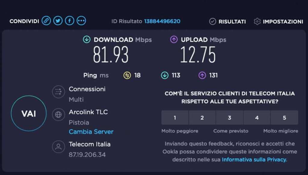 Speed Test OKLA velocità Wi-Fi Speed Test OKLA velocità Wi-Fi