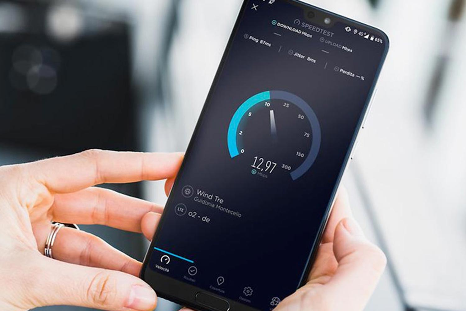 Speedtest su smartphone