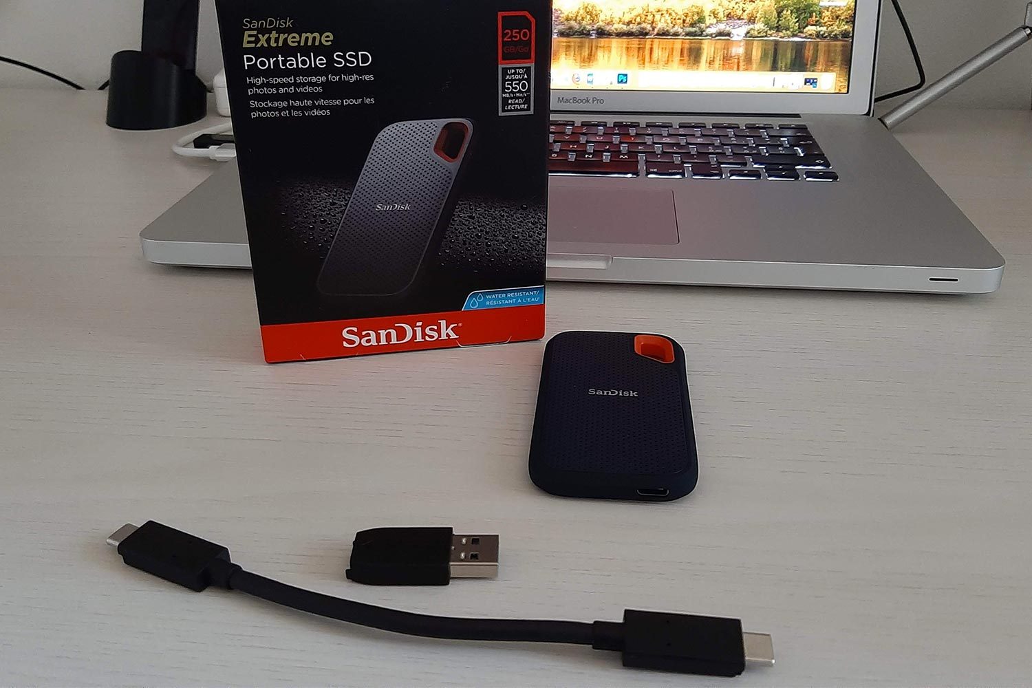Confezione SSD 250GB della SanDisk
