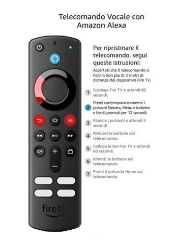 Reset telecomando Fire TV Stick 1a generazione Reset telecomando Fire TV Stick 1a generazione
