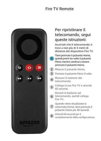 Reset telecomando Fire TV Stick basic Reset telecomando Fire TV Stick basic