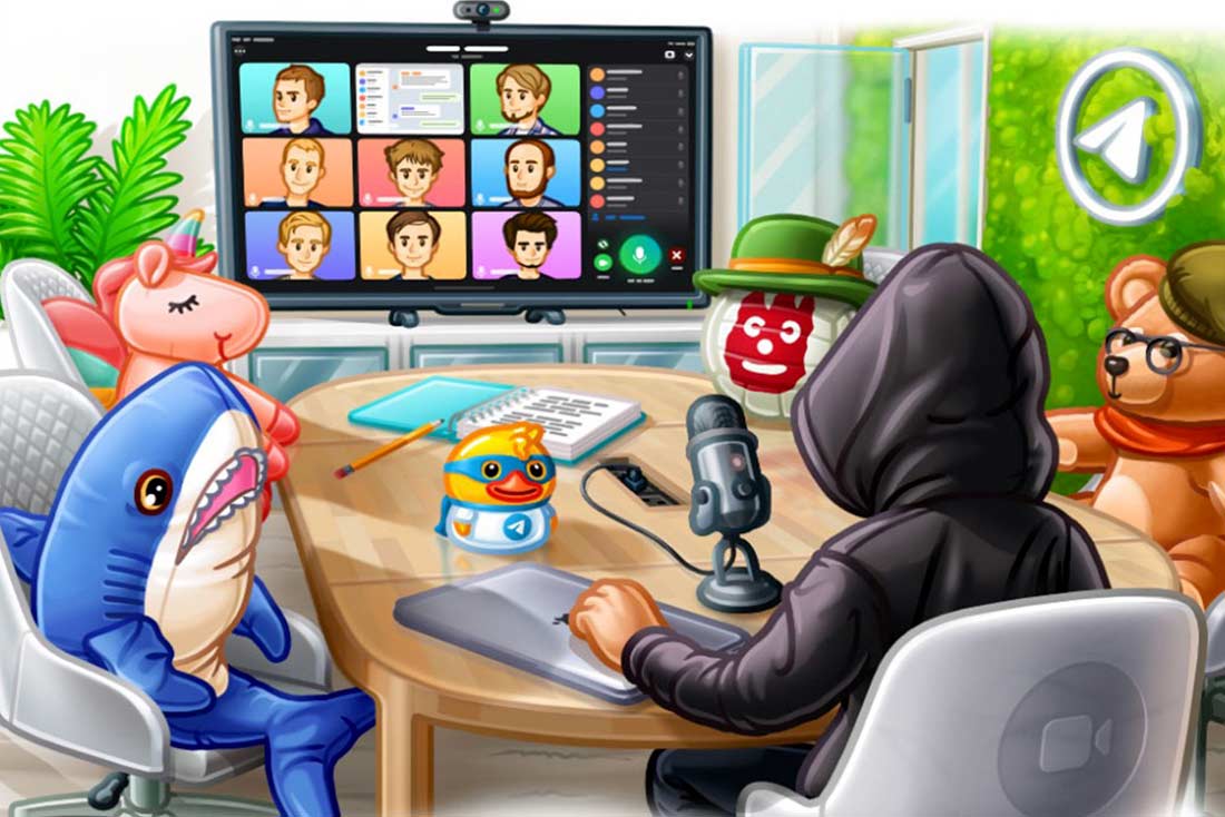 Videochiamate di gruppo su Telegram