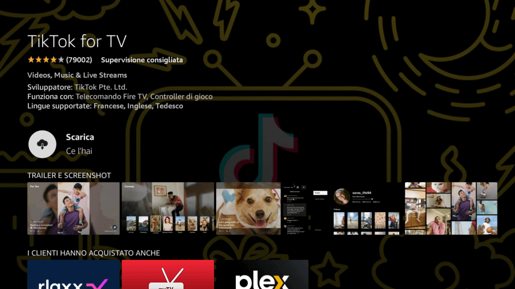 Pagina scaricare app TikTok Fire TV Pagina scaricare app TikTok Fire TV