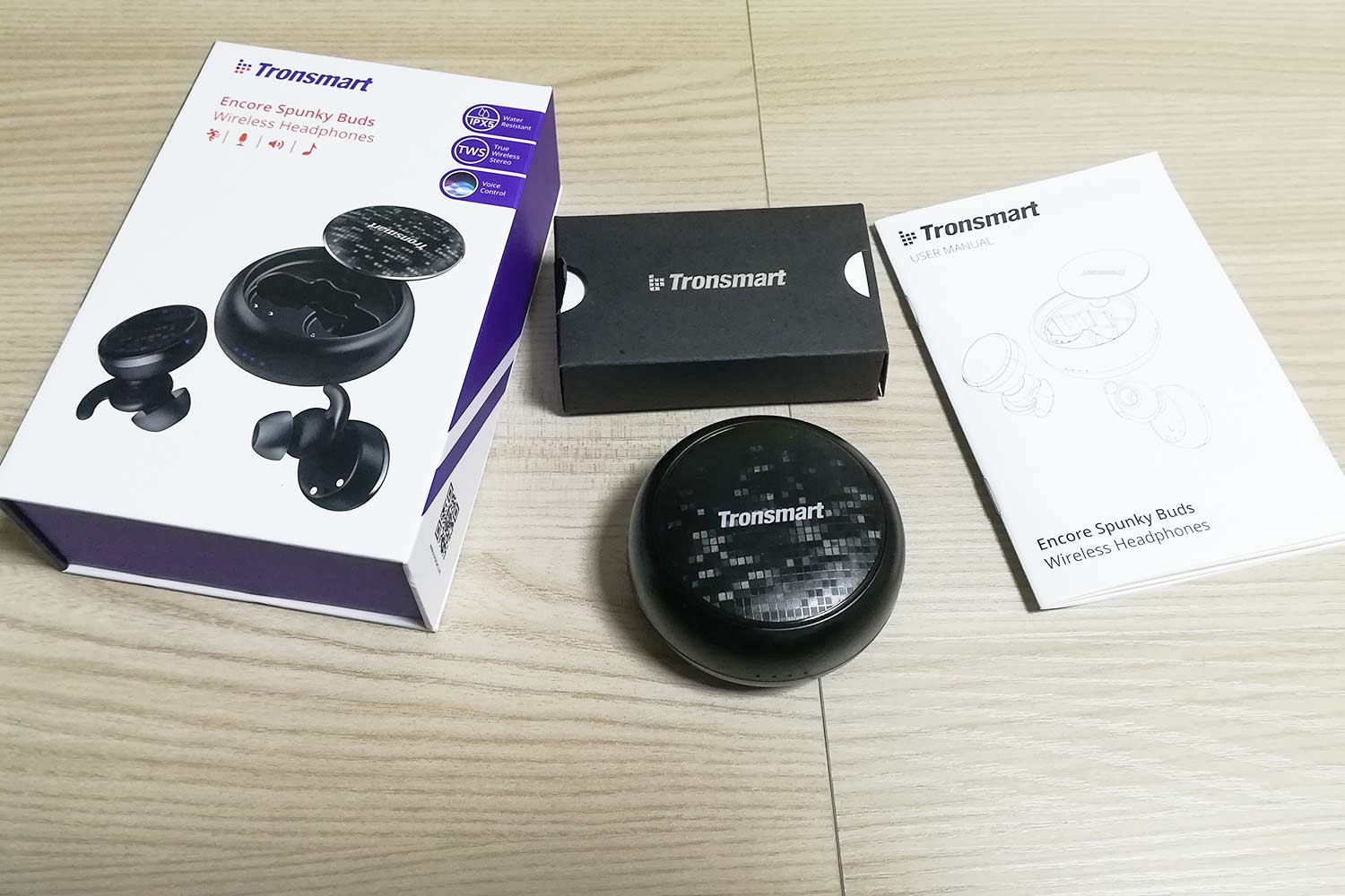 Confezione cuffie truewireless Spunky di Tronsmart