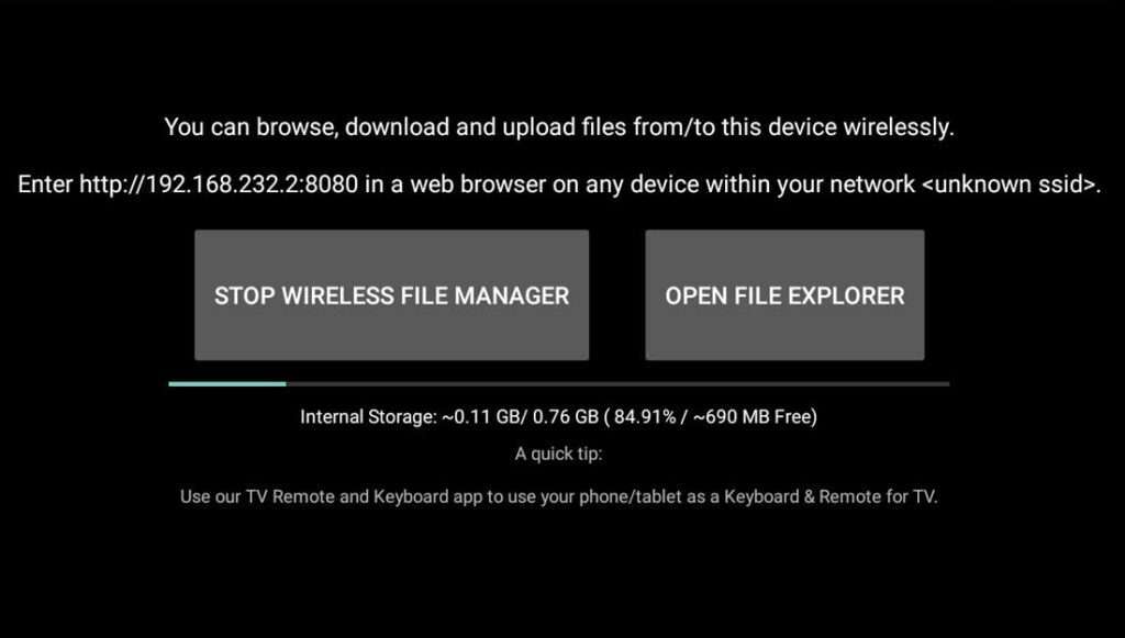Wireless File Manager star app